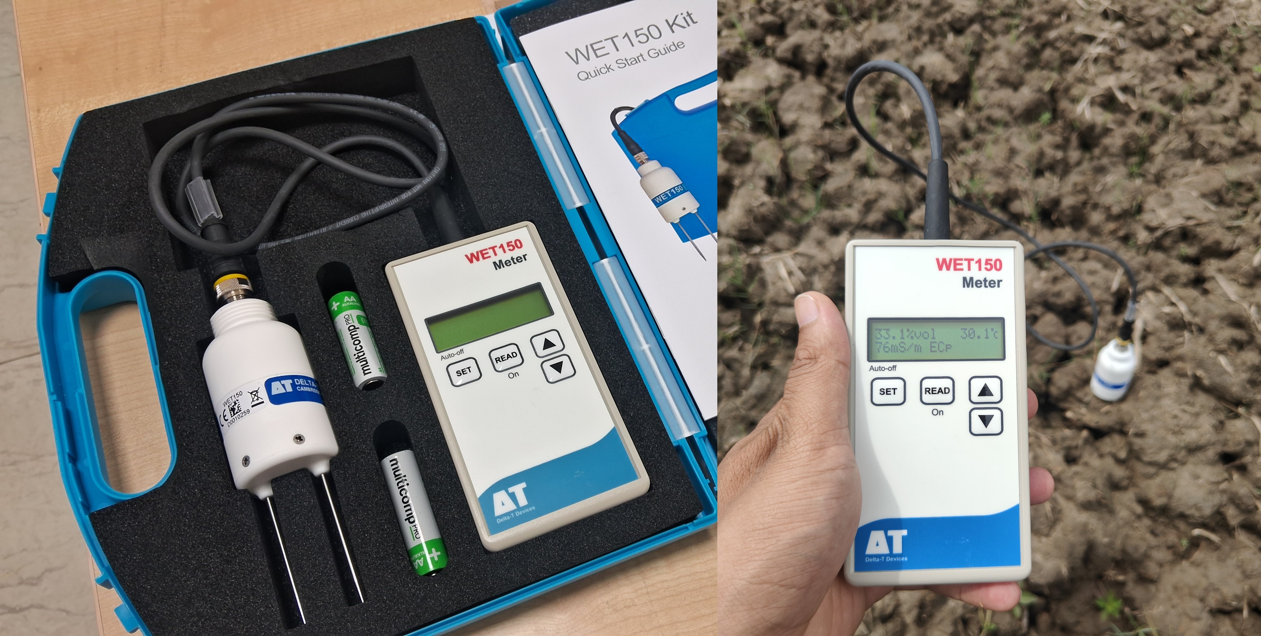 Soil moisture reading