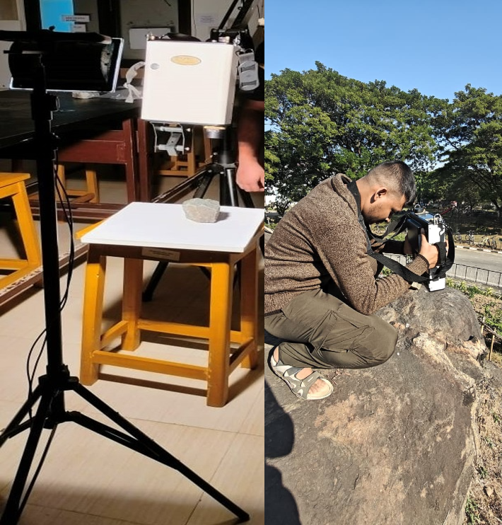 VIS-NIR field spectrometer for portable spectral analysis