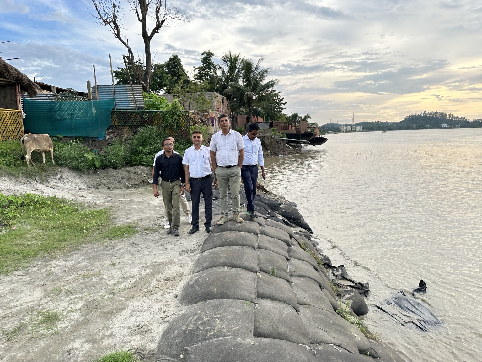Riverbank protection field work