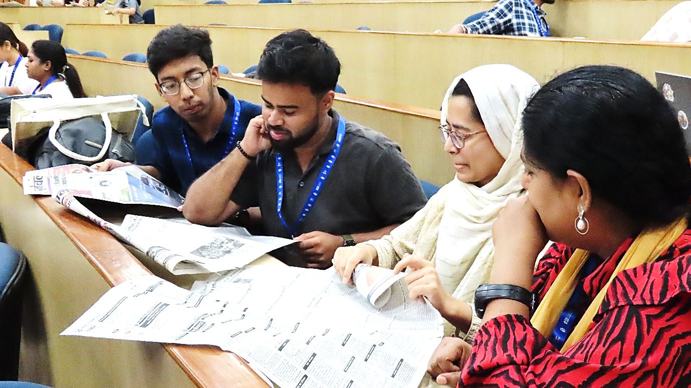 Participants carrying out problem-solving activities