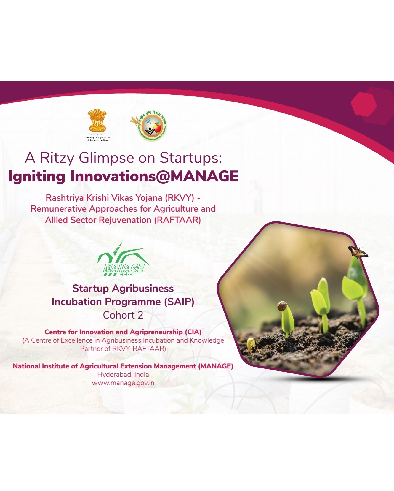 A Ritzy Glimpse on Startups: Igniting Innovations @MANAGE