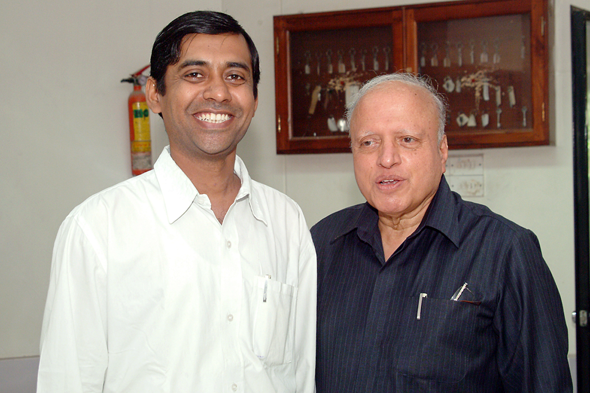 With Bharat Ratna, Prof MS Swaminathan on his 82nd birthday at MSSRF, Chennai (7th Aug, 2007). Today, 7th Aug 2025 is his 100th birthday which is being celebrated worldwide.