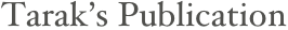 Tarak’s Publication